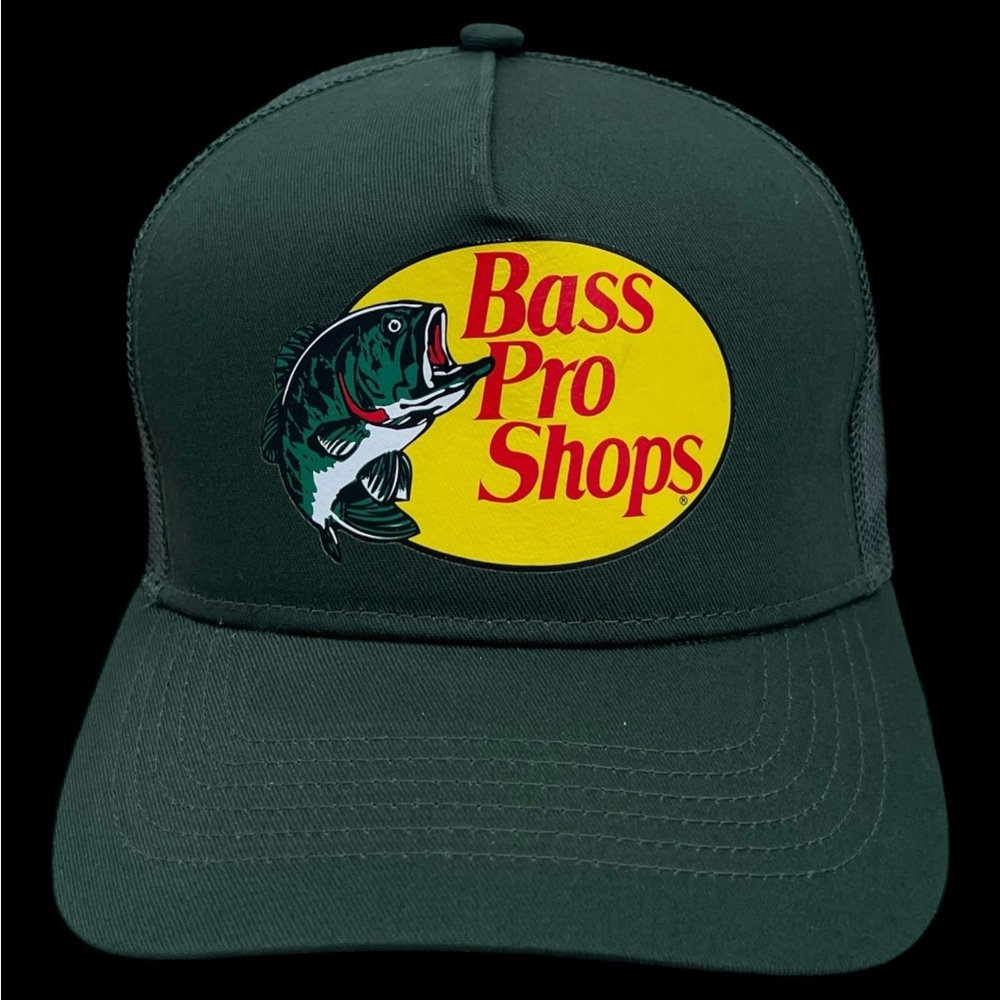 New With Tags Green Bass Pro Shops Mesh Trucker Hat